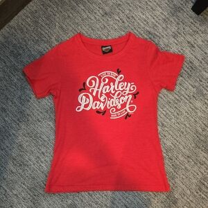 Harley-Davidson Womens  Graphic Red Tee NWOT